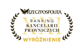 Wyróżnienie za zaangażowanie w pomoc dla uchodźców z Ukrainy w Polsce wg. XXI Rankingu Kancelarii Prawnych Rzeczpospolitej